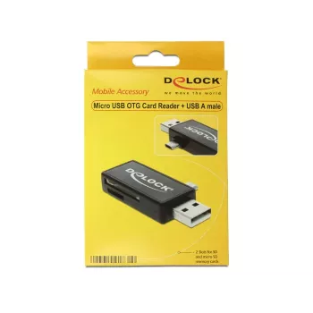 Leitor de cartões DeLOCK 91731 USB 2.0 preto