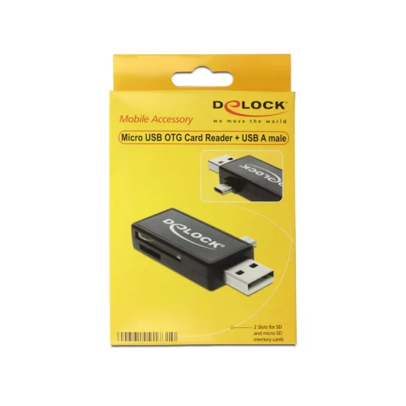 Leitor de cartões DeLOCK 91731 USB 2.0 preto