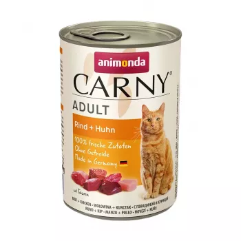 ANIMONDA Carny Adult Vaca e Frango - Alimento húmido para gatos - 400 g