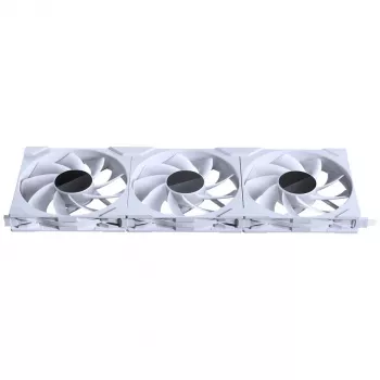 Caixa PHANTEKS NV Series NV7 E-ATX, vidro temperado, ARGB - Branco & Ventoinhas M25 Gen2 PWM D-RGB pack de 3 - Reverse Blade, 140 mm + Kit DRGB