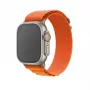 Pulseira GUAN Premium Plus para Apple Watch laranja/cinzento compatível com 42/44/45/46/49 mm
