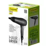 Secador de cabelo Maestro MR-217 2200 W, motor DC, 2 velocidades, função ar frio, bico de modelagem, preto-grafite
