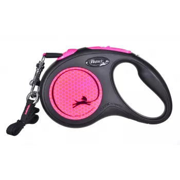 Flexi New Neon S 5 m Trela retrátil para cães