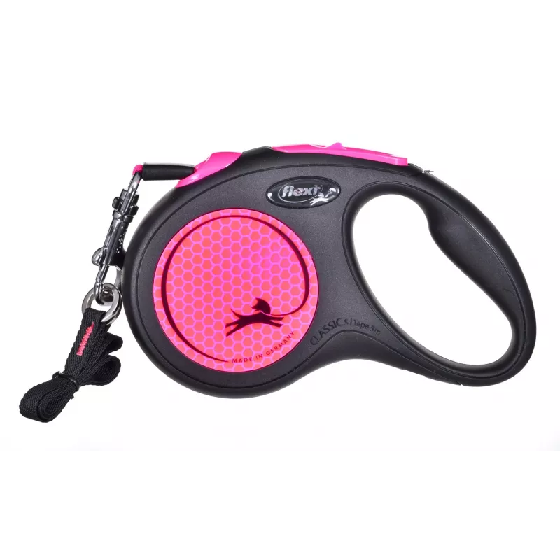 Flexi New Neon S 5 m Trela retrátil para cães