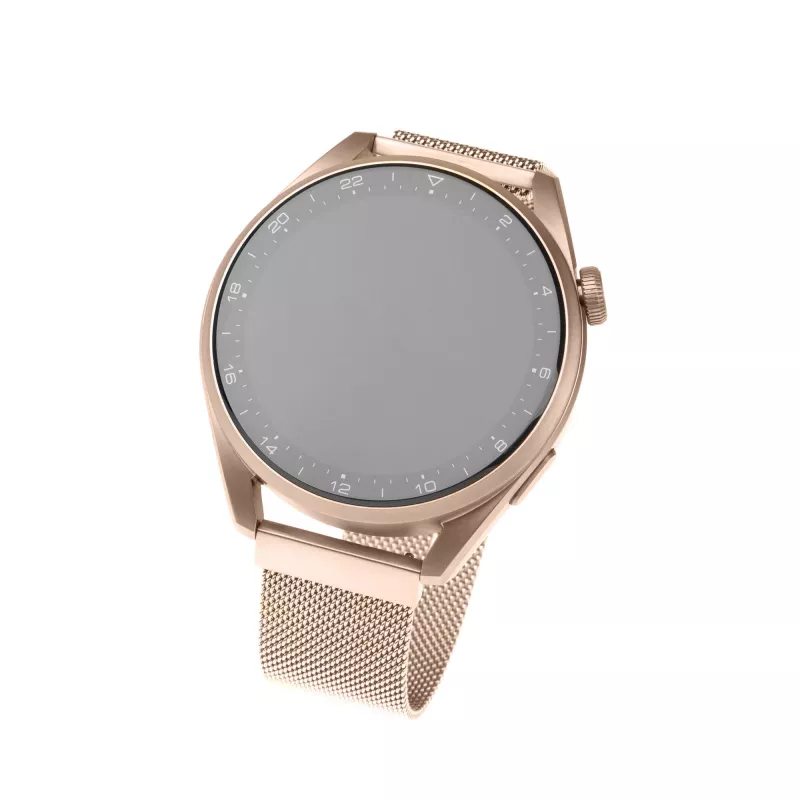 Pulseira de malha em aço inoxidável FIXED FIXMEST-20MM-RG 20 mm fecho rápido, Ouro rosa
