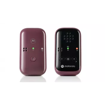 Motorola | Intercomunicador de áudio para bebé | PIP12 | Som HD cristalino; 10 horas de autonomia da bateria; O design portátil e magnético desliga automaticamente os aparelhos | Bordô