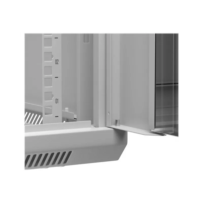 Rack de montagem na parede Netrack 019-180-645-021 cinzento 18U