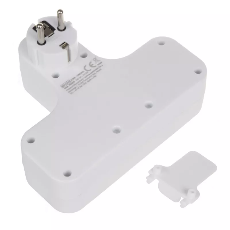 Régua de tomadas 4 tomadas com interruptor MACLEAN MCE224 F — tomada 4 tomadas com interruptor individual