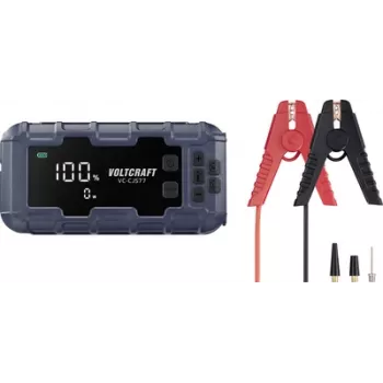 Voltcraft sistema de arranque rápido VC-CJS77 VC-16533725 corrente de arranque (12 V)=600 A tomada USB 2x, carregamento e armazenamento (VC-16533725)