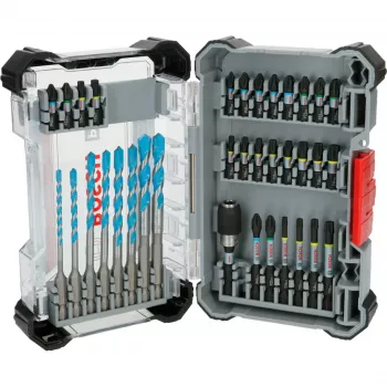 Conjunto de brocas e bits de impacto Bosch PRO 35 peças 2608522518 — brocas e bits de aparafusar sortidos para metal, madeira e alvenaria