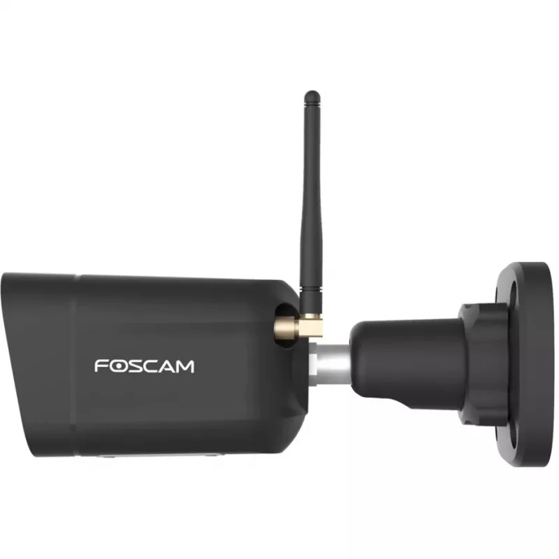 Foscam V8P câmara WiFi bullet para exterior, 8 MP 4K (3840x2160), WiFi dual-band, foco, sirene, visão noturna, preta