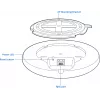 Ponto de acesso wireless Teltonika TAP400 Wi-Fi 6, 2,4/5 GHz, 3000 Mbit/s, PoE, 1x LAN, 3 antenas, branco