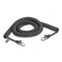 Cabo espiral DeLOCK RJ45 macho para macho Cat.5e 3 m preto