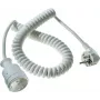 AS Schwabe 70412 cabo espiral Schuko, branco