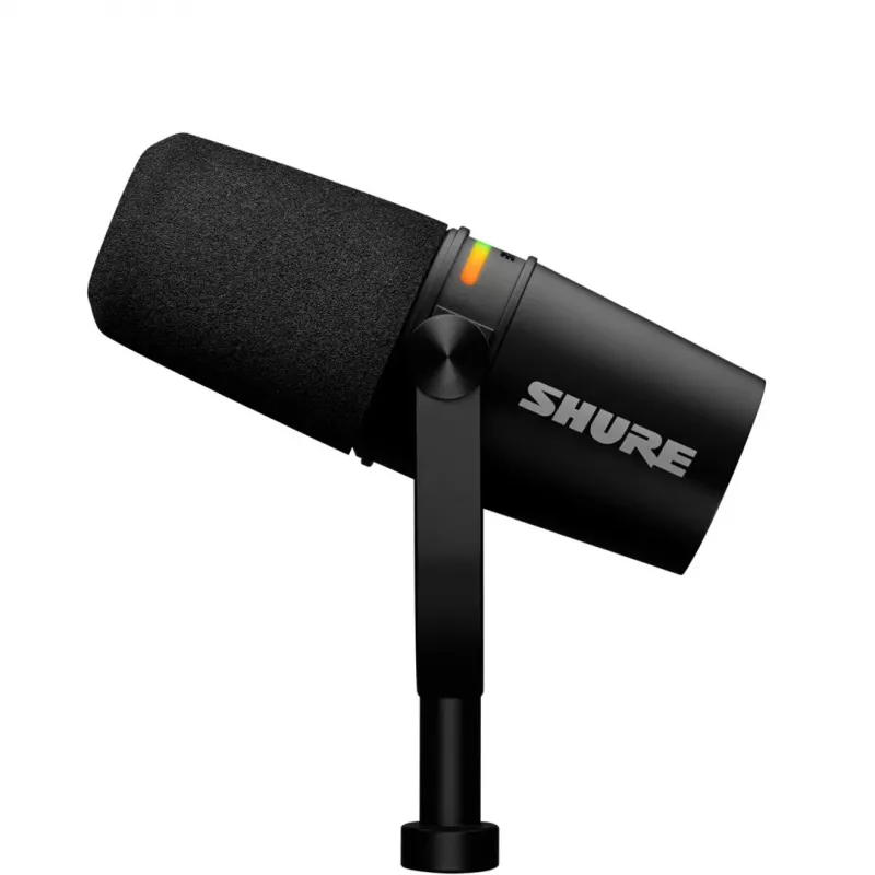 Shure MV7+-K-BNDL - microfone para discurso/canto com ligação XLR/USB-C, preto + tripé de mesa GATOR