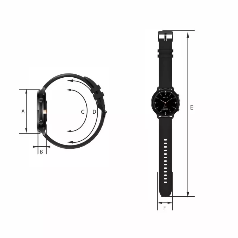 Smart Watch Manta Kelly SWU301BK preto