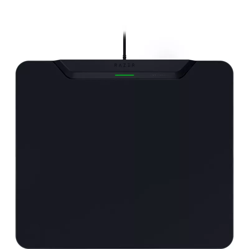 Razer | Tapete de rato gaming sem fios com base de carregamento, Hard Edition | HyperFlux V2 Wireless Charging System | Tapete de rato gaming | 360 x 311 mm | preto