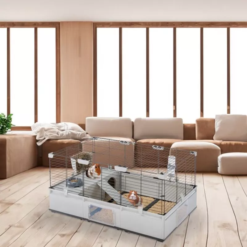 Ferplast Modular 2 gaiola para coelho e porquinho-da-índia, 109 x 72 x 56 cm