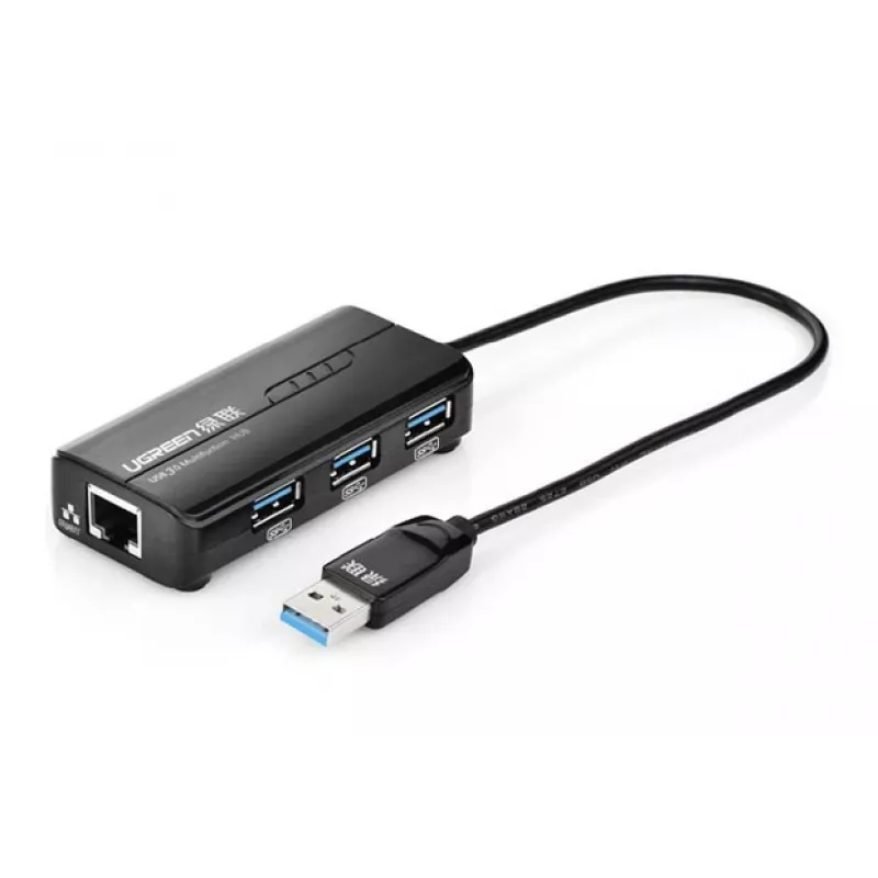 Placa de rede Ugreen 20265 Ethernet 1000 Mbit/s USB com fios