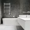 Aquecedor de casa de banho elétrico Adler AD 7824 600 W, branco, IP24, para montagem na parede, 500×900 mm