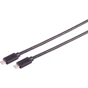 Cabo USB S/CONN 13-62155 USB 3.2 Gen 2x2 USB C preto 20 Gbit/s