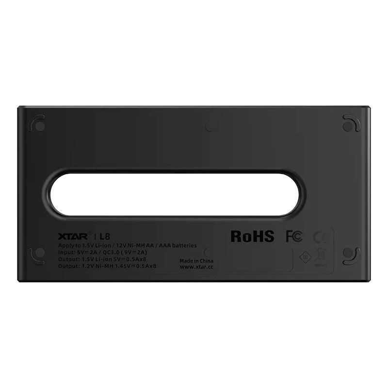 Carregador de baterias AA/AAA 1,5 V e 1,2 V, inteligente - 8 slots
