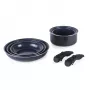Conjunto de panelas Russell Hobbs RH03321EU7 — 8 peças, antiaderente, apto para máquina de lavar loiça