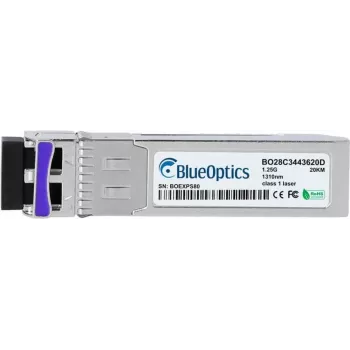 Transceptor SFP de fibra ótica BlueOptics 100-01792-BO, 1250 Mbit/s, prateado, MTBF 1.000.000 h