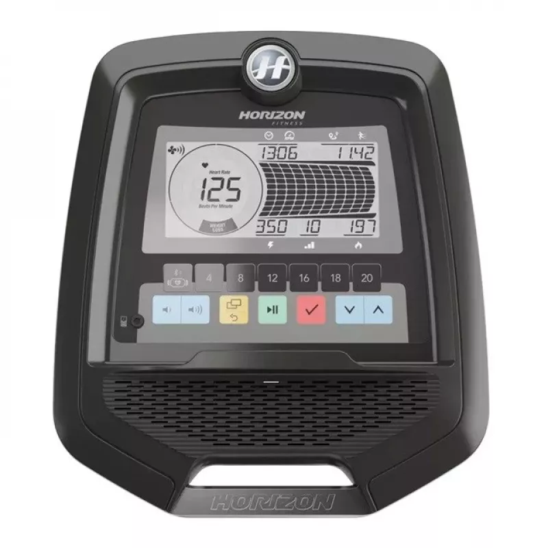 Elíptica Horizon Fitness Andes 5.1 — 20 níveis de resistência, 12 programas, 50,8 cm de passada, 136 kg de peso máximo do utilizador