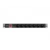Régua de alimentação para rack LANBERG PDU (1U, 16A, 7X 230V, 2M)