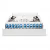 Armário de parede de fibra ótica DIGITUS DN-96843M-OS2, monomodo, pré-montado, 24×LC DX adaptador com pigtails, aço, cinzento, 320×54×280 mm