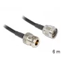 Cabo coaxial LMR195 DeLOCK 88683 6 m preto
