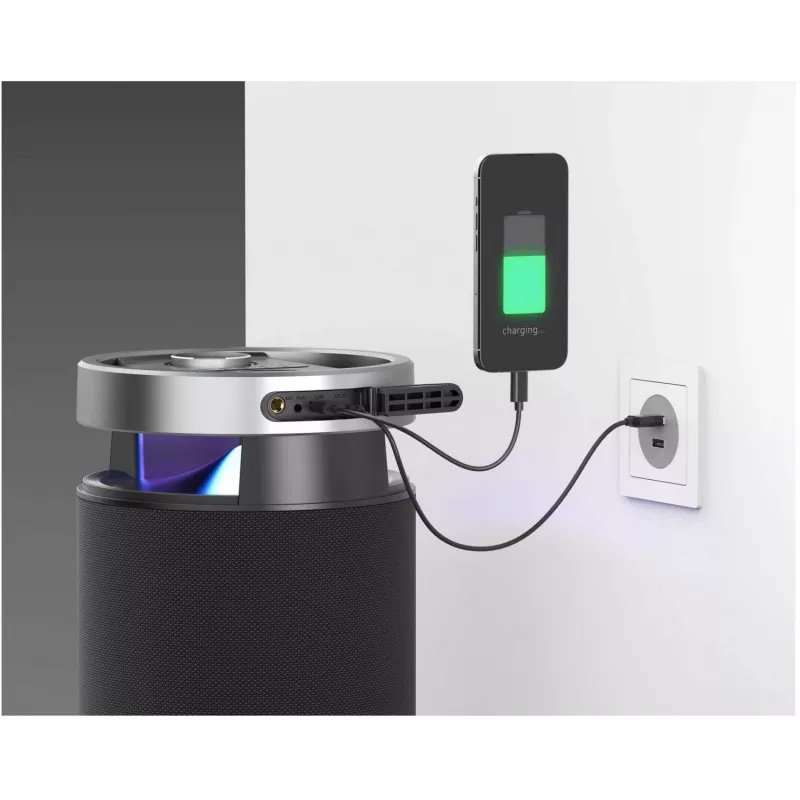 Altifalante Bluetooth portátil SENCOR Resonex Lounge 130W, IPX7 à prova de água, TWS, iluminação LED