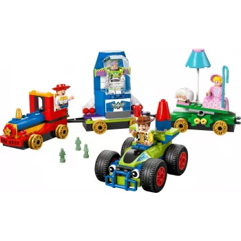 LEGO Disney Toy Story Comboio de celebração e carro de controlo remoto conjunto 43264 — 206 peças, 4 minifiguras, idade 4+