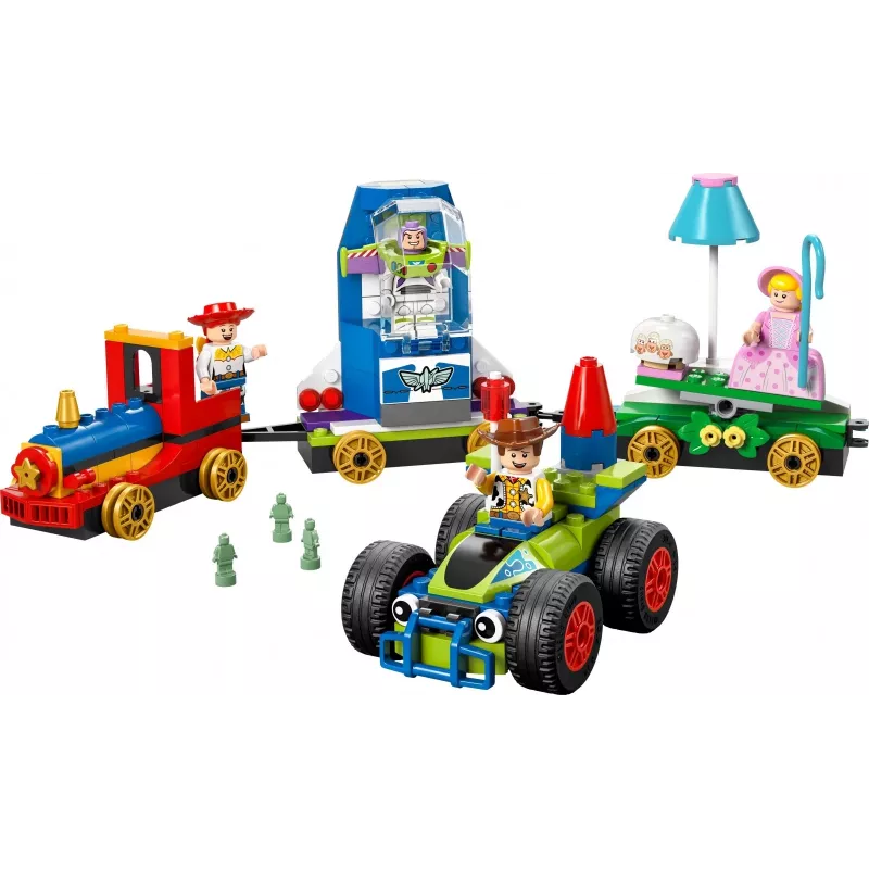 LEGO Disney Toy Story Comboio de celebração e carro de controlo remoto conjunto 43264 — 206 peças, 4 minifiguras, idade 4+