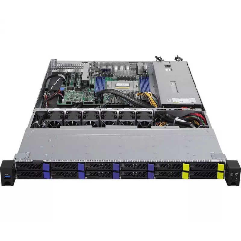 Barebone de servidor ASRock 1U8S4E-GENOA/2T Socket SoC SP5 (LGA 6096) Rack (1U)