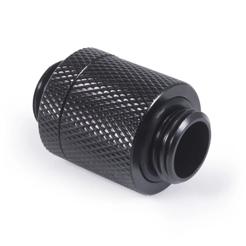 Alphacool ES D-Plug 20 mm de G1/4 macho para G1/4 macho, Deep Black