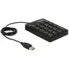 Teclado numérico DeLOCK 12481 universal USB preto