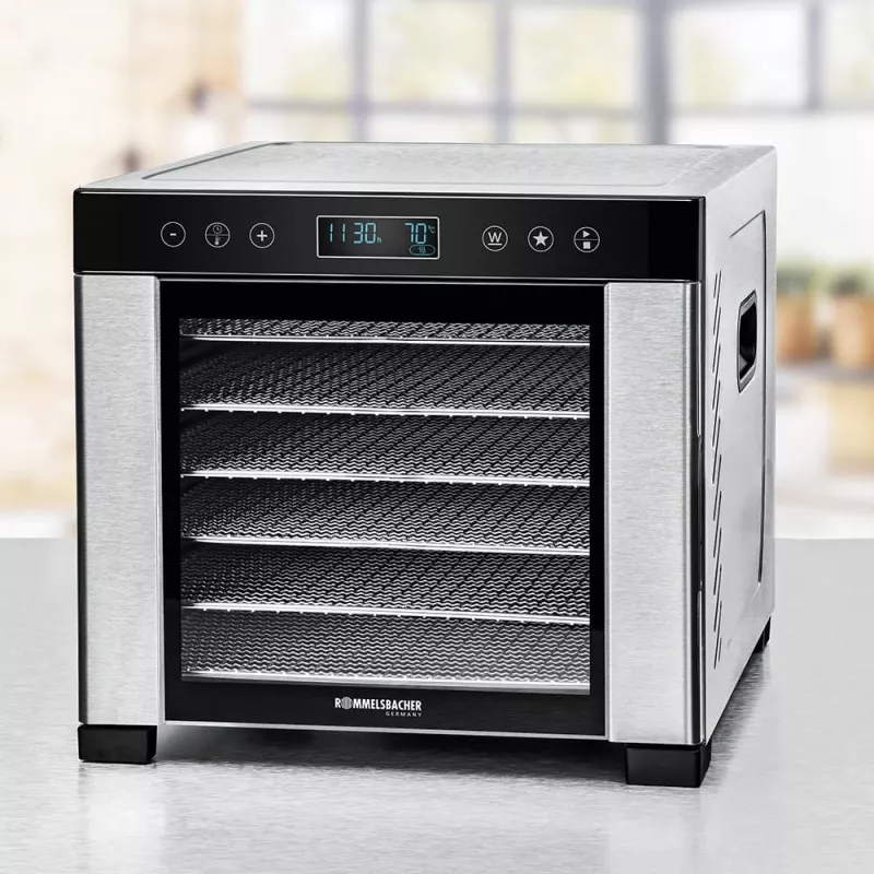 ROMMELSBACHER DA 950, preto, aço inoxidável, aço inoxidável, LCD, 99 h, 6000 cm², 380 x 394 mm