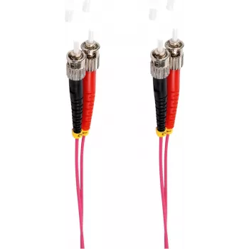 shiverpeaks BS77905/4. Comprimento do cabo: 10 m, tipo de fibra: OM4, ligação 1: ST, ligação 2: ST, diâmetro do condutor: 50 µm, duplex integral, cor do cabo: violeta (BS77905/4)