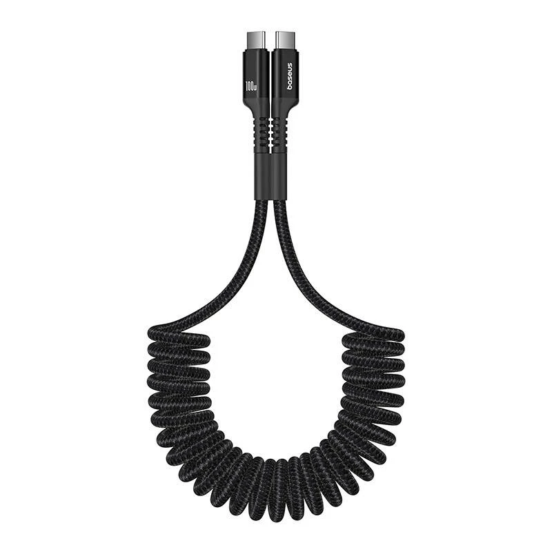Cabo de carregamento rápido USB-C para USB-C Baseus Fish-Eye 1 m 100 W preto
