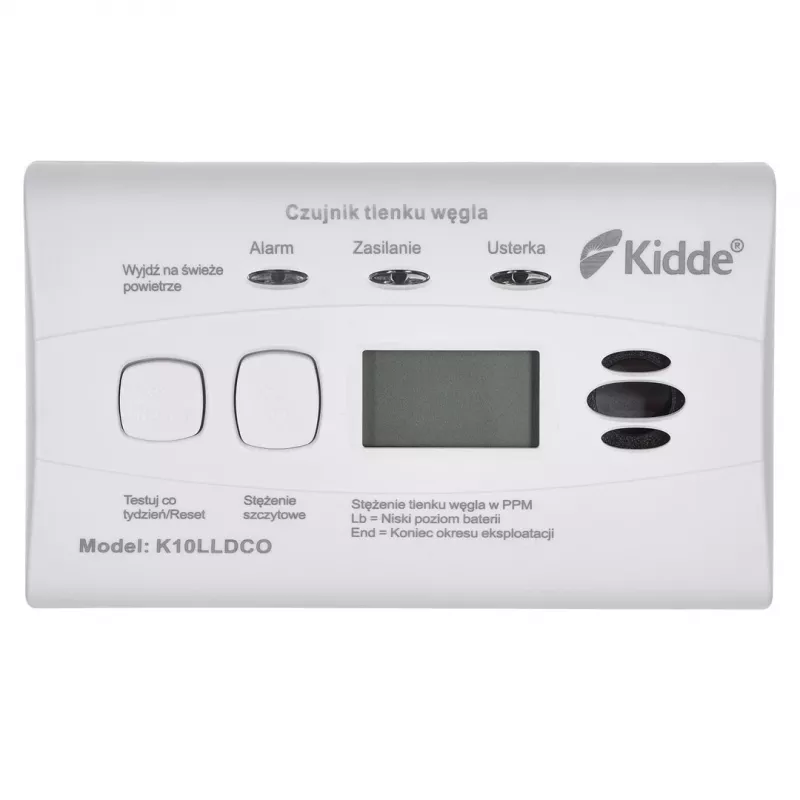 K10LLDCO KIDDE Detetor de monóxido de carbono e monóxido de carbono