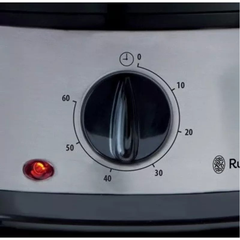 Vaporizador Russell Hobbs 19270-56, 3 cestos, 9 L total, 800 W, aço inoxidável