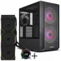 Conjunto de caixa de PC Lian Li LANCOOL 216 + HYDROSHIFT II LCD-C 360TL AiO - preto