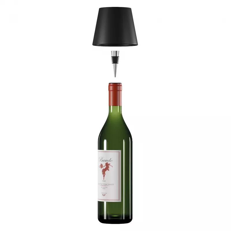 RealPower TableLight 360 3W candeeiro de mesa LED preto IP44