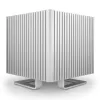 Caixa cubo sem ventoinha Streacom DB4 + fonte de alimentação Nano 120 Watt - prateada