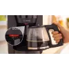 Máquina de café de filtro Bosch TKA2M113, depósito de água 1,25 l, 15 chávenas, preta