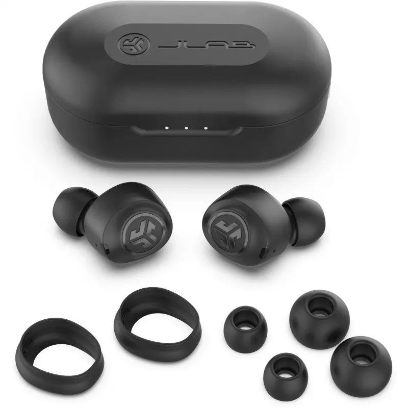 Auscultadores JLab JBuds Air True sem fios in-ear USB Type-A Bluetooth preto (IEUEBJBUDSAIRRBLK82)