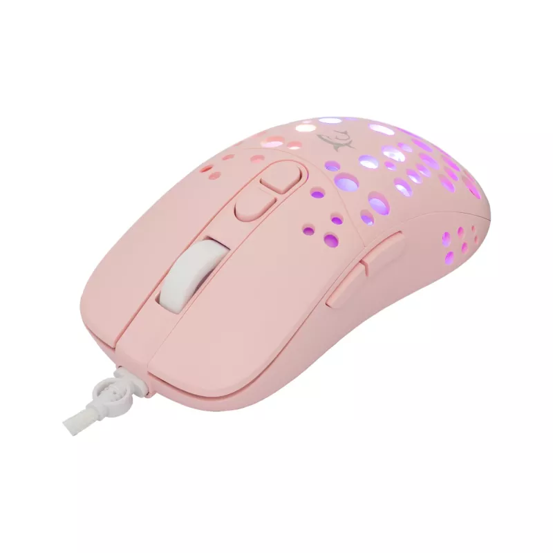 Rato White Shark GM-9004 Tristan-2 rosa RGB USB