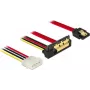 Cabo SATA DeLOCK 85231 0,3 m SATA 7-Pin + Molex 4-Pin